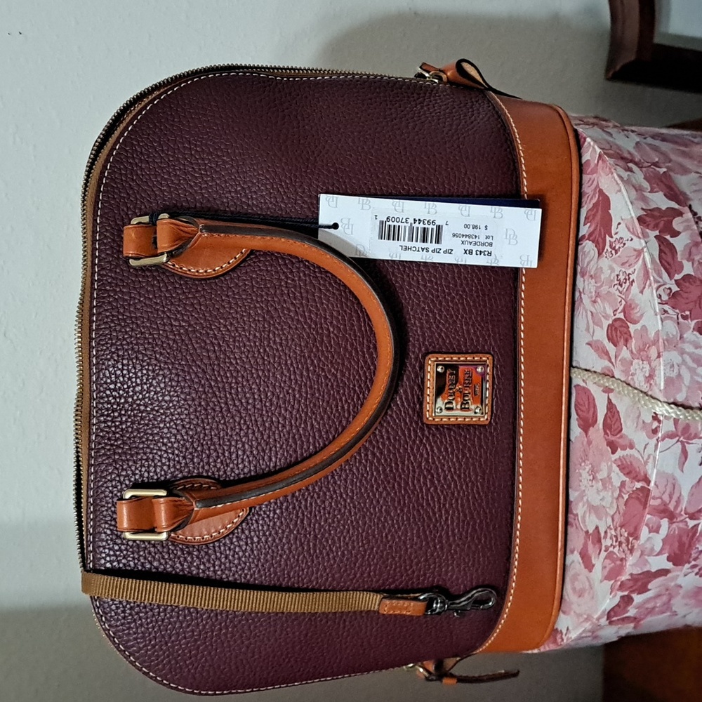 Dooney & Bourke Bordeaux Zip Zip Satchel